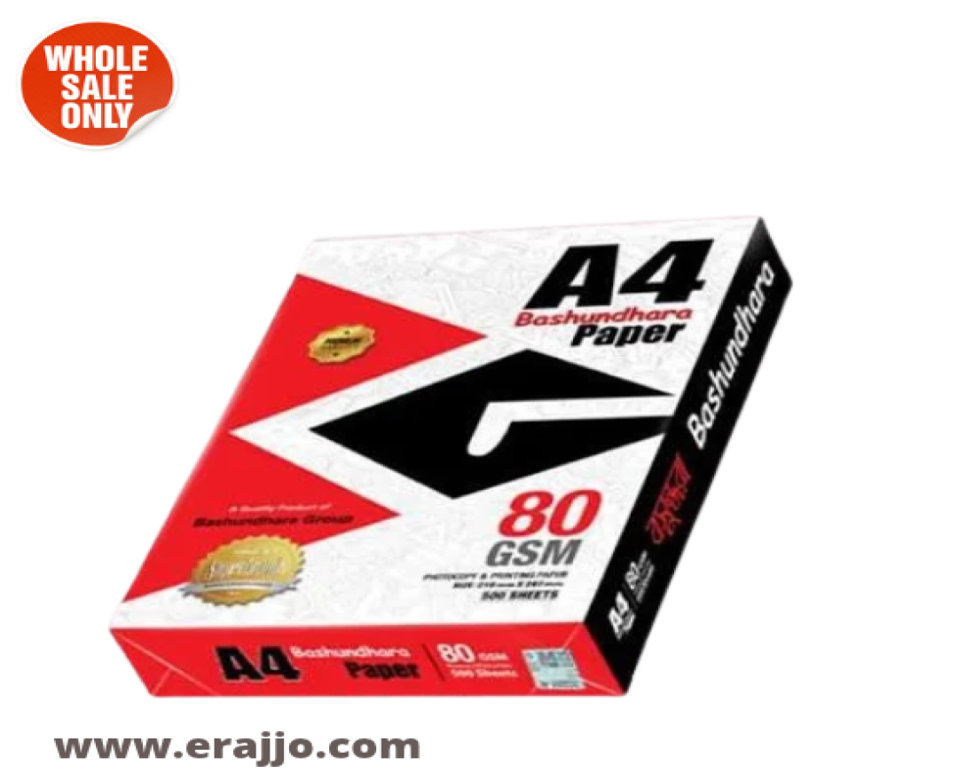 Bashundhara Paper A4 Size (80 GSM) 1 rim 500 sheet